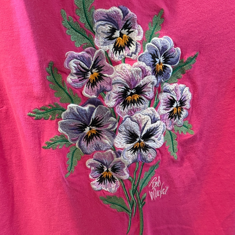 Bob Mackie Fuchsia Wearable Art Top - image 3